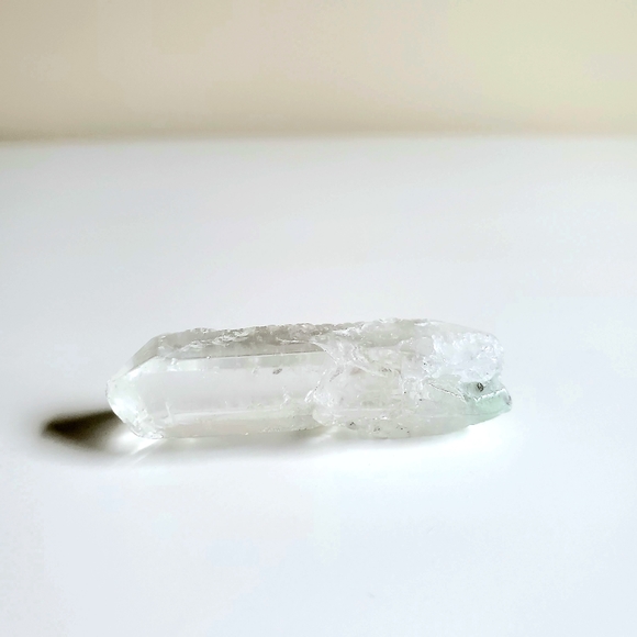 Celadonite Phantom Quartz Crystal Point Laser Wand - Picture 9 of 9